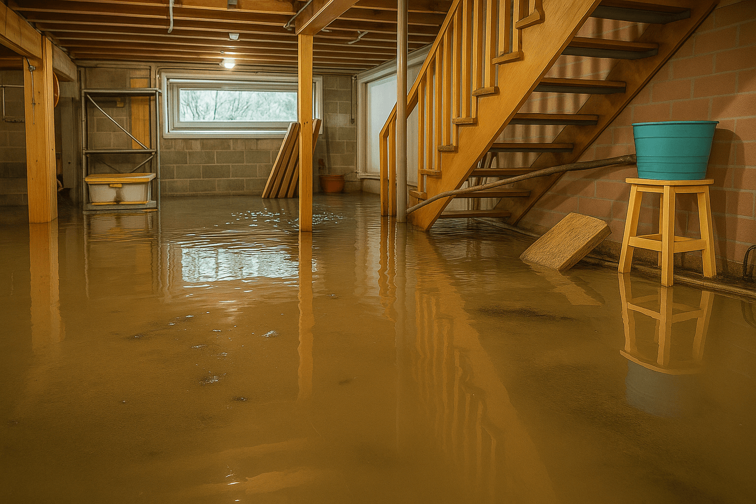 Backwater valve installed in a St. Catharines basement floor